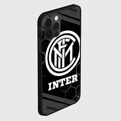 Чехол для iPhone 12 Pro Max Inter sport на темном фоне, цвет: 3D-черный — фото 2
