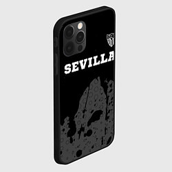 Чехол для iPhone 12 Pro Max Sevilla sport на темном фоне посередине, цвет: 3D-черный — фото 2