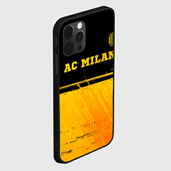 Чехол для iPhone 12 Pro Max AC Milan - gold gradient посередине, цвет: 3D-черный — фото 2