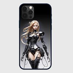 Чехол для iPhone 12 Pro Max Cyber Barbie - fantasy cyberpunk ai art, цвет: 3D-черный