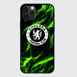 Чехол для iPhone 12 Pro Max Chelsea sport club fc fire, цвет: 3D-черный