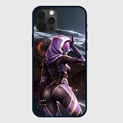 Чехол iPhone 12 Pro Max Mass Effect ТалиЗора и космический корабль