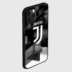 Чехол для iPhone 12 Pro Max Juventus geometry fc, цвет: 3D-черный — фото 2