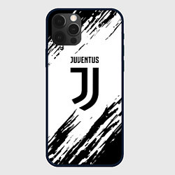 Чехол для iPhone 12 Pro Max Juventus краски, цвет: 3D-черный