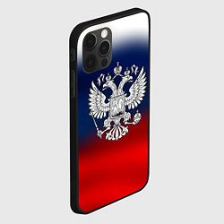 Чехол для iPhone 12 Pro Max Россия герб краски, цвет: 3D-черный — фото 2