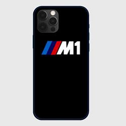 Чехол для iPhone 12 Pro Max BMW m1 logo, цвет: 3D-черный