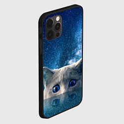 Чехол для iPhone 12 Pro Max Космический кошак, цвет: 3D-черный — фото 2