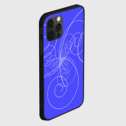 Чехол для iPhone 12 Pro Max Спирали расходящиеся в стороны, цвет: 3D-черный — фото 2
