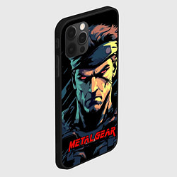 Чехол для iPhone 12 Pro Max Веном Снейк Metal gear game, цвет: 3D-черный — фото 2