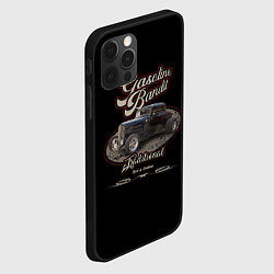 Чехол для iPhone 12 Pro Max Хотрод Gasoline bandit, цвет: 3D-черный — фото 2