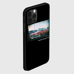 Чехол для iPhone 12 Pro Max Ретро автомобиль Cadillac Eldorado 1959 года, цвет: 3D-черный — фото 2