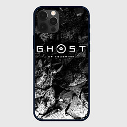 Чехол для iPhone 12 Pro Max Ghost of Tsushima black graphite, цвет: 3D-черный