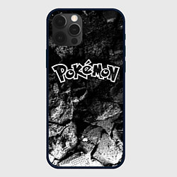 Чехол для iPhone 12 Pro Max Pokemon black graphite, цвет: 3D-черный