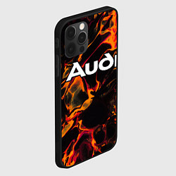 Чехол для iPhone 12 Pro Max Audi red lava, цвет: 3D-черный — фото 2