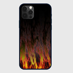 Чехол для iPhone 12 Pro Max Химическое пламя, цвет: 3D-черный