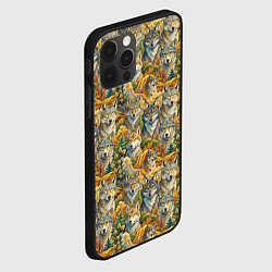 Чехол для iPhone 12 Pro Max Волчий мотив, цвет: 3D-черный — фото 2