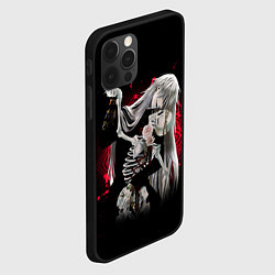 Чехол для iPhone 12 Pro Max Темный дворецкий Гробовщик танцует со скелетом, цвет: 3D-черный — фото 2
