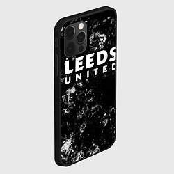 Чехол для iPhone 12 Pro Max Leeds United black ice, цвет: 3D-черный — фото 2