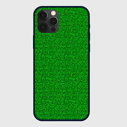 Чехол для iPhone 12 Pro Max Зеленая трава узор, цвет: 3D-черный