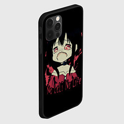 Чехол для iPhone 12 Pro Max No loli No life, цвет: 3D-черный — фото 2