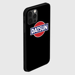 Чехол для iPhone 12 Pro Max Datsun logo, цвет: 3D-черный — фото 2