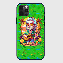 Чехол для iPhone 12 Pro Max Ведьмак с гитарой жаркое лето, цвет: 3D-черный