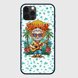 Чехол для iPhone 12 Pro Max Ведьмак с гитарой жаркое лето, цвет: 3D-черный