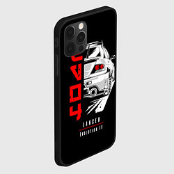 Чехол для iPhone 12 Pro Max Mitsubishi Lancer - Evolution 4, цвет: 3D-черный — фото 2