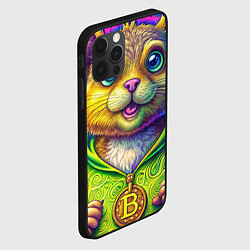 Чехол для iPhone 12 Pro Max Хомяк и биткоин, цвет: 3D-черный — фото 2