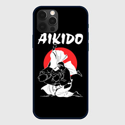 Чехол для iPhone 12 Pro Max Айкидо - бросок мастера, цвет: 3D-черный
