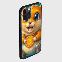 Чехол для iPhone 12 Pro Max Хомячок с криптой, цвет: 3D-черный — фото 2