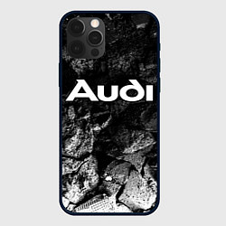Чехол для iPhone 12 Pro Max Audi black graphite, цвет: 3D-черный
