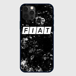 Чехол для iPhone 12 Pro Max Fiat black ice, цвет: 3D-черный