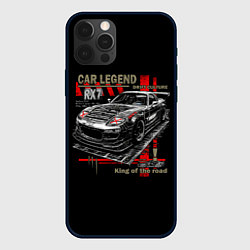 Чехол для iPhone 12 Pro Max Rx7 korch drift, цвет: 3D-черный