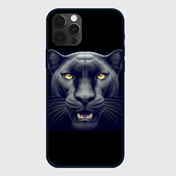 Чехол для iPhone 12 Pro Max Могучая пантера - нейросеть, цвет: 3D-черный