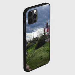 Чехол для iPhone 12 Pro Max Торопец Корсунско-Богородский собор, цвет: 3D-черный — фото 2