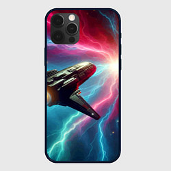 Чехол для iPhone 12 Pro Max Полёт к далёкой звезде - нейросеть, цвет: 3D-черный