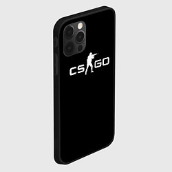 Чехол для iPhone 12 Pro Max Counter strike logo, цвет: 3D-черный — фото 2