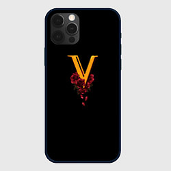 Чехол для iPhone 12 Pro Max Valentinos logo Cyberpunk, цвет: 3D-черный