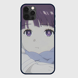 Чехол для iPhone 12 Pro Max Sousou no Frieren Ферн cute face, цвет: 3D-черный