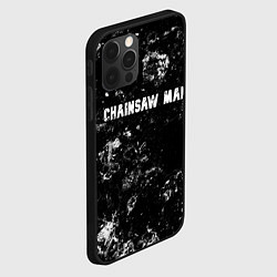 Чехол для iPhone 12 Pro Max Chainsaw Man black ice, цвет: 3D-черный — фото 2