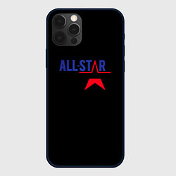 Чехол для iPhone 12 Pro Max All stars logo, цвет: 3D-черный