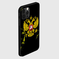 Чехол для iPhone 12 Pro Max Borussia жёлтые краски, цвет: 3D-черный — фото 2