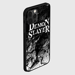 Чехол для iPhone 12 Pro Max Demon Slayer black graphite, цвет: 3D-черный — фото 2