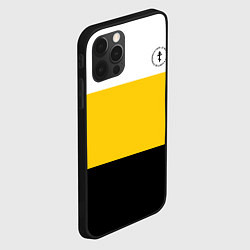 Чехол для iPhone 12 Pro Max За веру царя Николай II крест черный, цвет: 3D-черный — фото 2