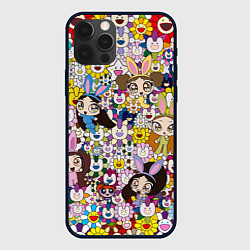 Чехол для iPhone 12 Pro Max Right now NewJeans and Takashi Murakami, цвет: 3D-черный