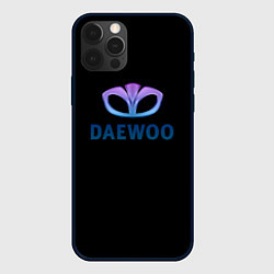 Чехол для iPhone 12 Pro Max Daewoo logo neon, цвет: 3D-черный