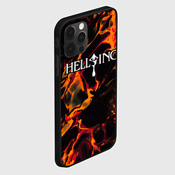 Чехол для iPhone 12 Pro Max Hellsing red lava, цвет: 3D-черный — фото 2