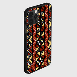 Чехол для iPhone 12 Pro Max Африканский мавританский орнамент, цвет: 3D-черный — фото 2