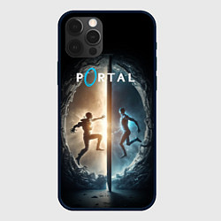 Чехол для iPhone 12 Pro Max Люди в портале, цвет: 3D-черный